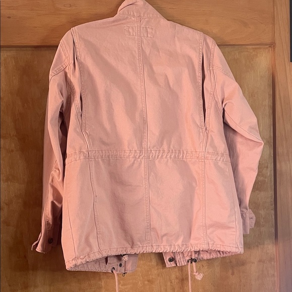 Women's Pink Cargo Utility Jacket - Picture 5 of 7